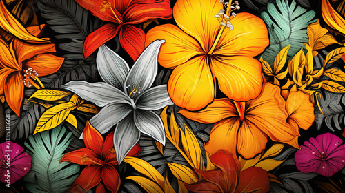 abstract floral background.