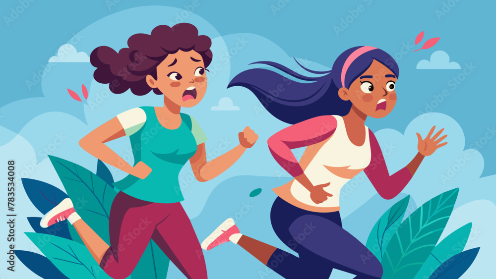 deux-femmes-fessant-un-footing-avec-une-expression deux-femmes-fessant-un-footing-avec-une-expression