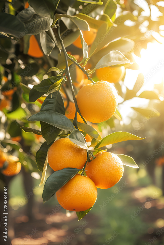 Original Photo of Orange Plantations Press Photo Style Original Photo of Orange Plantations Press Photo Style