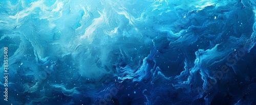 abstract texture vibrant blue sea color background. generative AI