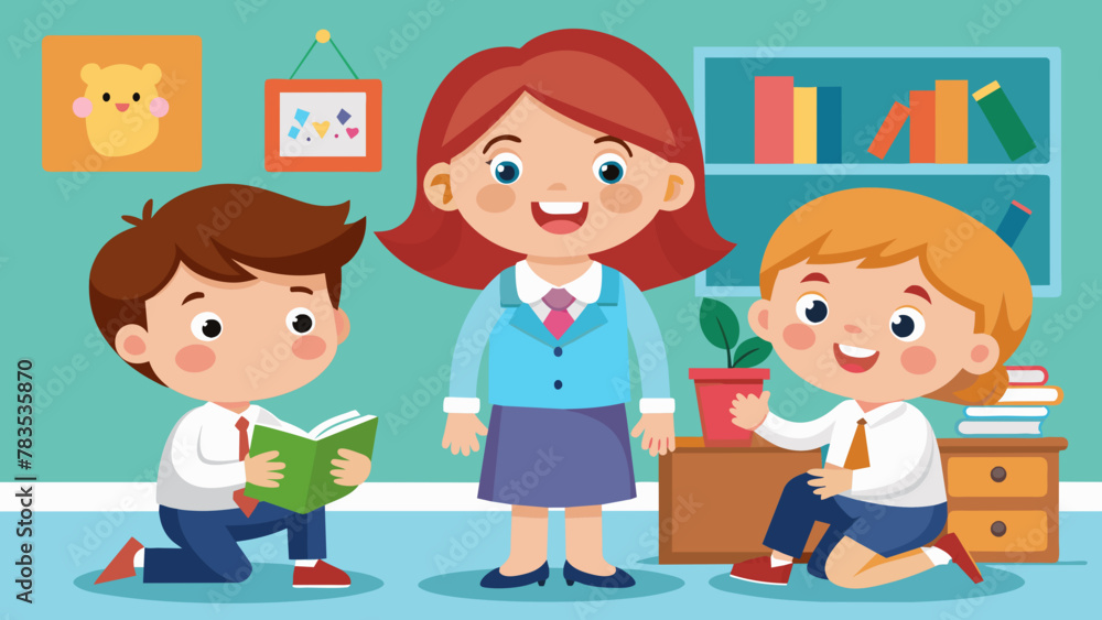 happy-cute-kids-go-to-school-by-bus happy-cute-kids-go-to-school-by-bus