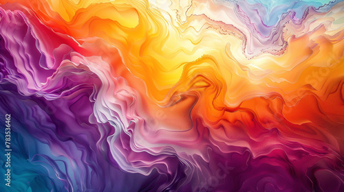 Energetic waves of color flow gracefully, merging to form a mesmerizing gradient pattern.