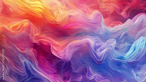 Energetic waves of color flow gracefully, merging to form a mesmerizing gradient display.