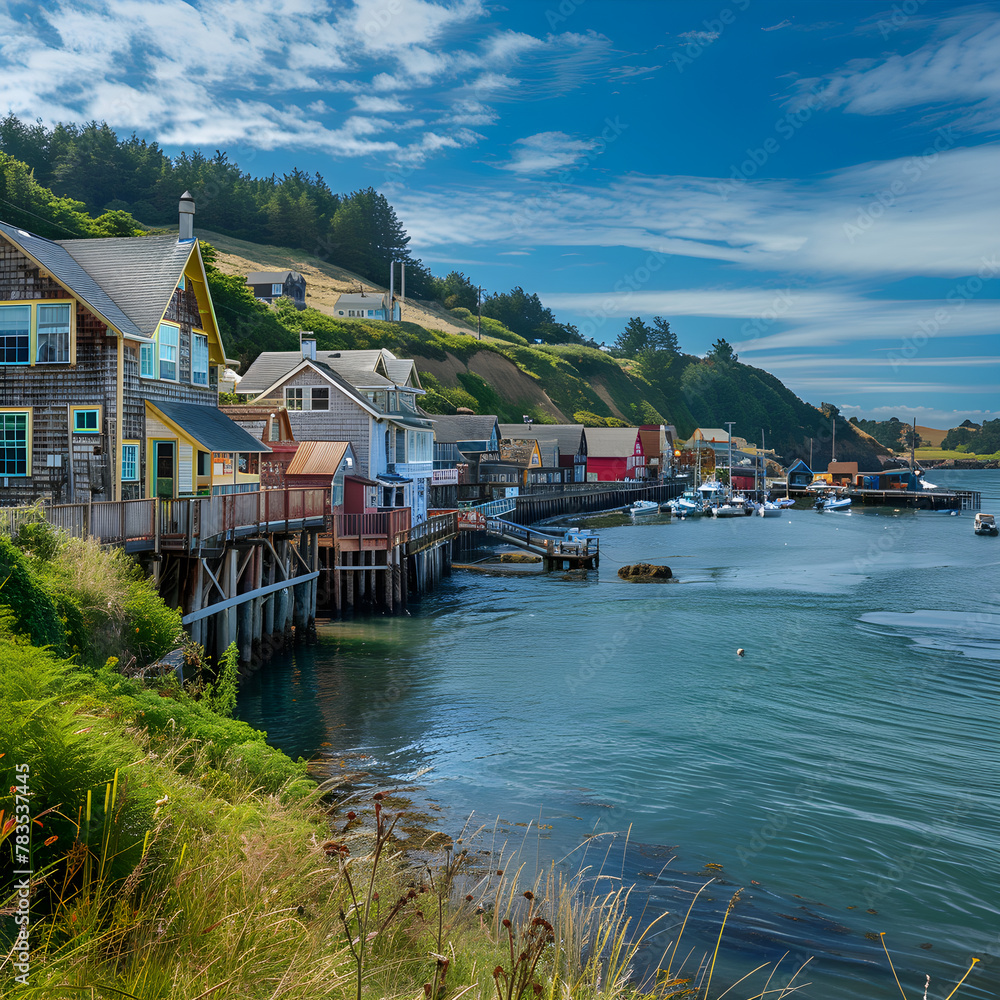 The Tranquil Beauty of Northwestern Coastal Towns: A Harmonious Blend of Land, Sea and Sky