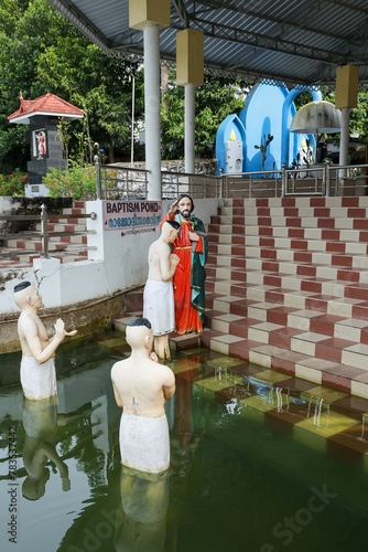 St Thomas Syro Malabar Catholic Church Palayoor Kodungallur Kerala India where the apostle Thomas came. Old ancient Indian church