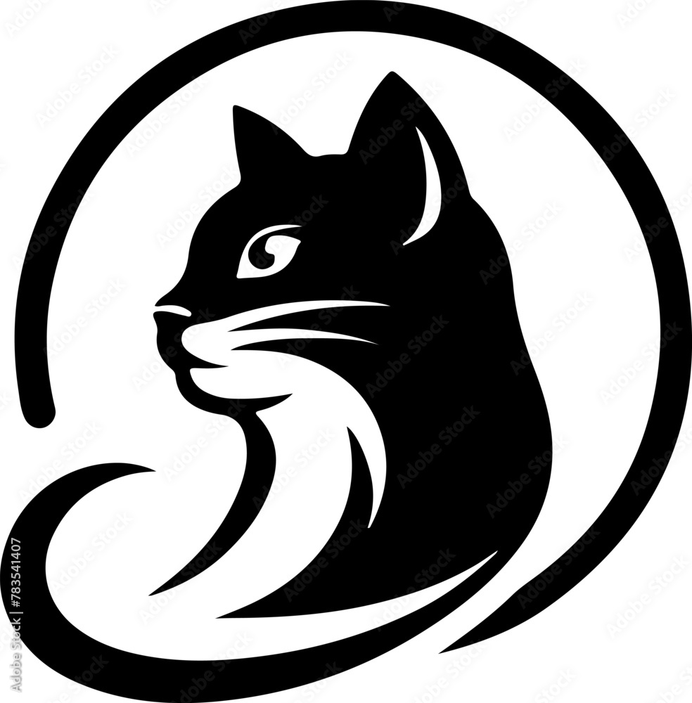 Naklejka premium CAT VECTORILLUSTRATION DESIGN