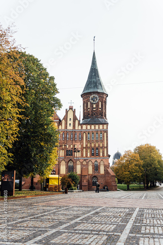 Kaliningrad, Russia - October 28, 2023: Kaliningrad Cathedral on Kanta Island. 