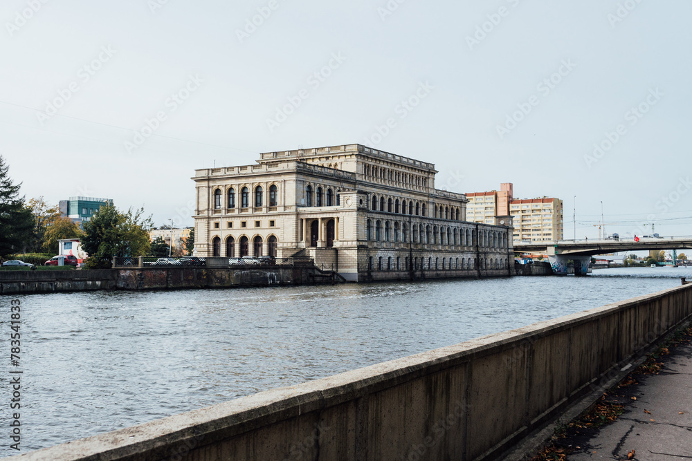 Kaliningrad, Russia - October 28, 2023: Building of the Museum of Fine Arts 