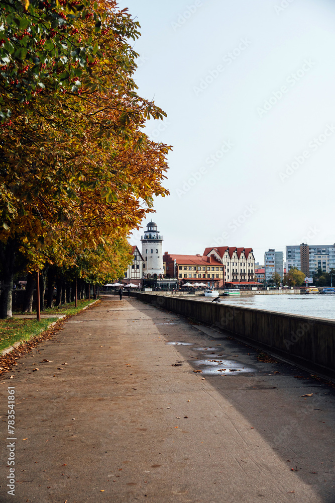 Kaliningrad, Russia - October 28, 2023: Fishing Village 