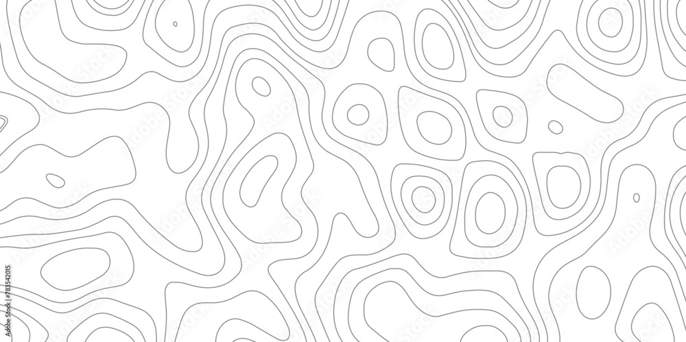 Gray line waves topographical design. Geographic mountain contours Vector Illustration.