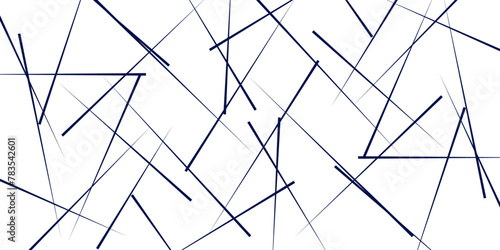 Chaotic abstract line background. Random geometric line seamless pattern. Vector illustration.