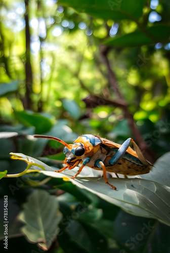A close up photo of insect nature view