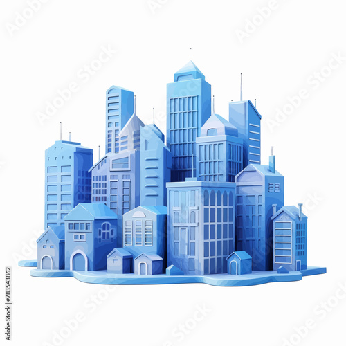 a group of buildings that are in the snow