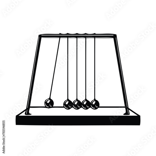 balancing balls on white background