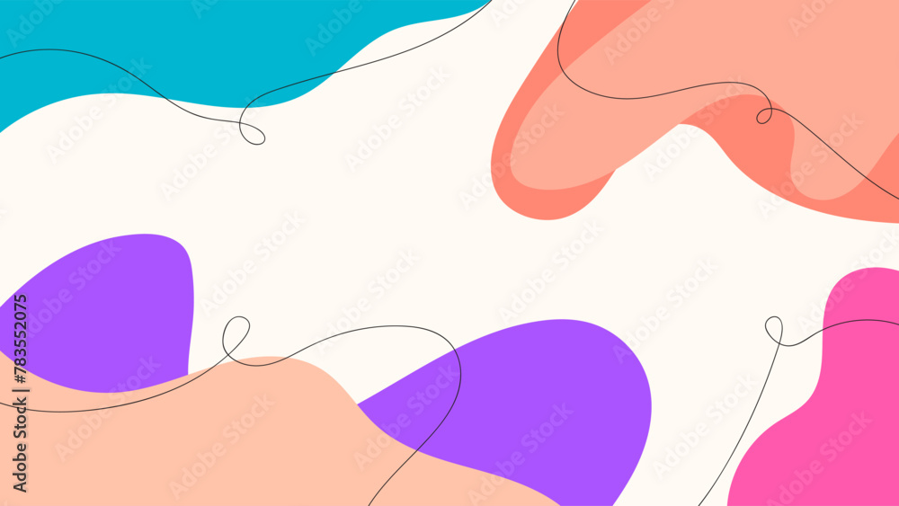 ABSTRACT BACKGROUND WITH HAND DRAWN SHAPES PASTEL FLAT COLOR VECTOR DESIGN TEMPLATE FOR WALLPAPER, COVER DESIGN, HOMEPAGE DESIGN ABSTRACT BACKGROUND WITH HAND DRAWN SHAPES PASTEL FLAT COLOR VECTOR DESIGN TEMPLATE FOR WALLPAPER, COVER DESIGN, HOMEPAGE DESIGN