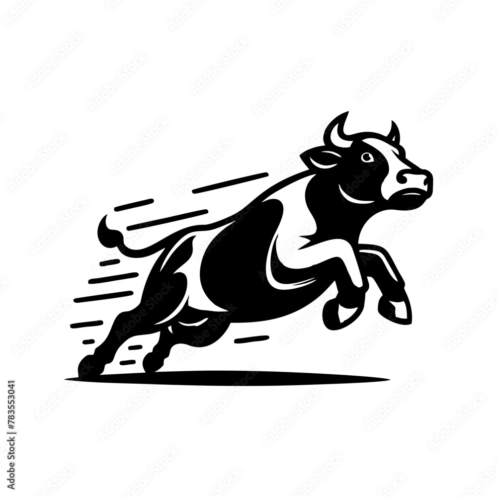 Cow logo design inspiration. Bull and buffalo cow animal logo design vector Cow logo design inspiration. Bull and buffalo cow animal logo design vector