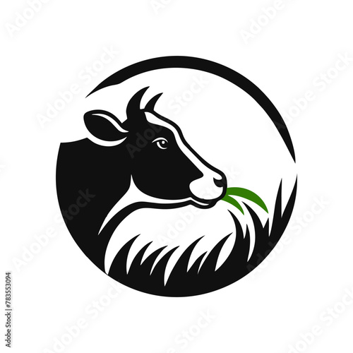 Cow logo design inspiration. Bull and buffalo cow animal logo design vector © Dhika