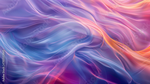 Energetic waves of color dancing gracefully  intertwining to produce a mesmerizing gradient pattern agnst a sleek and modern background.