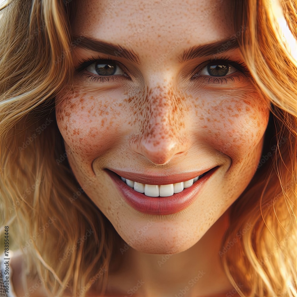 Beautiful Caucasian woman smiling Beautiful Caucasian woman smiling