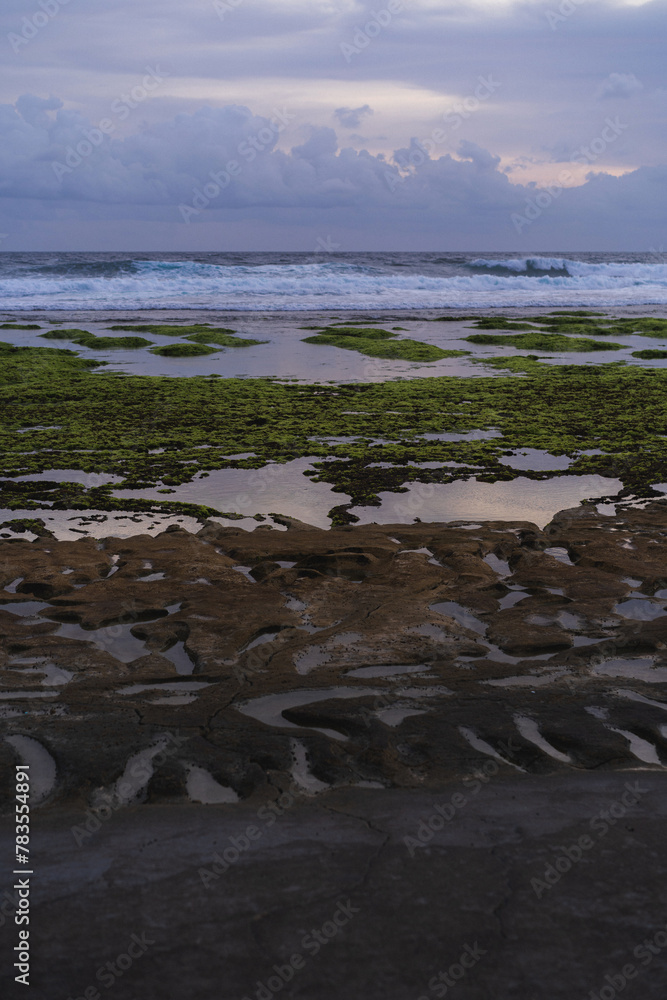 Bright colorful sunset on the ocean, Bali. Bright colorful sunset on the ocean, Bali.