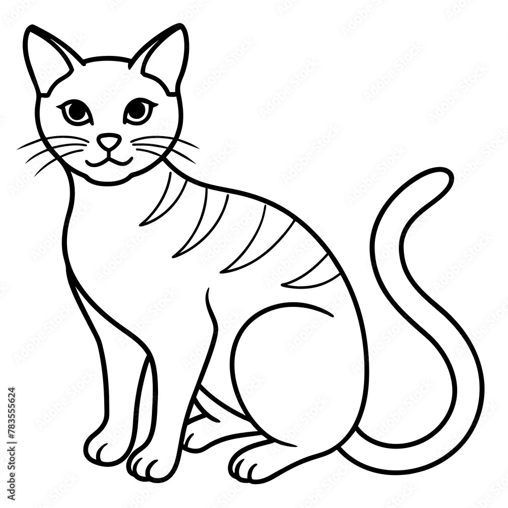 Obraz premium cat vector illustration. 