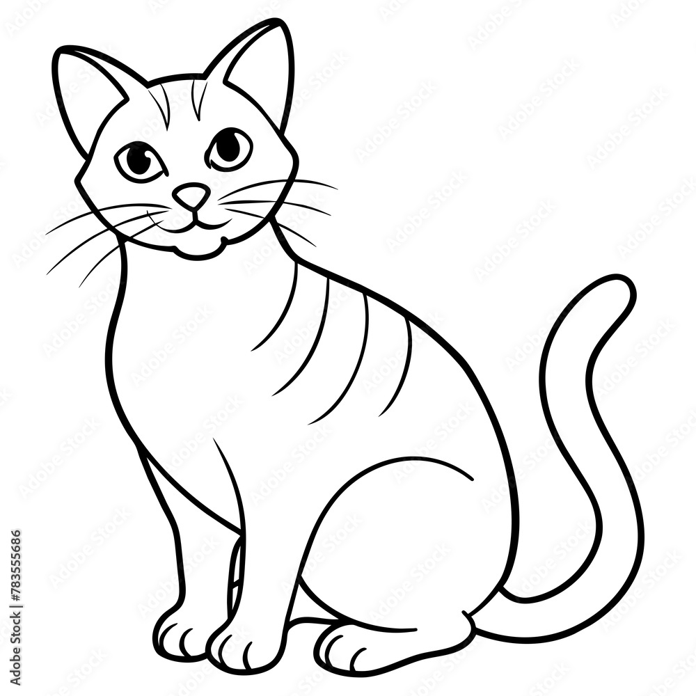 Obraz premium cat vector illustration. 