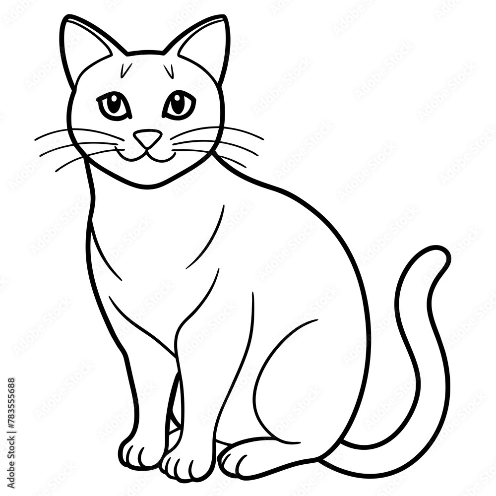 Obraz premium cat vector illustration. 