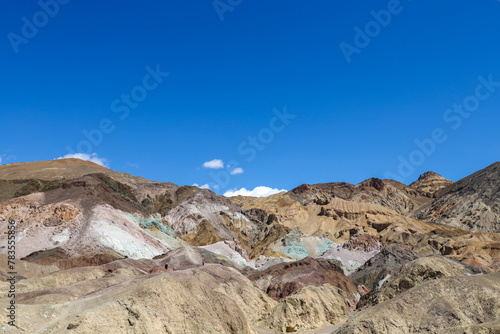 Colorful mountains at Artists Palette in Death Valley National Park