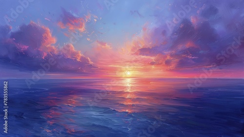 Aura Illuminated by Twilight, A Pastel Sky Reflecting Peace