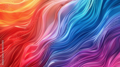 Energetic waves of color flow gracefully, merging to form a mesmerizing gradient pattern.