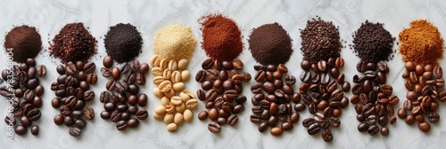 Diverse Coffee Bean Varieties Showcasing Global Flavors and Profiles