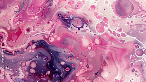 Marbling with the playful pinks and purples of a summer fair