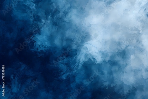 spectacular abstract white smoke isolated colorful blue background 
