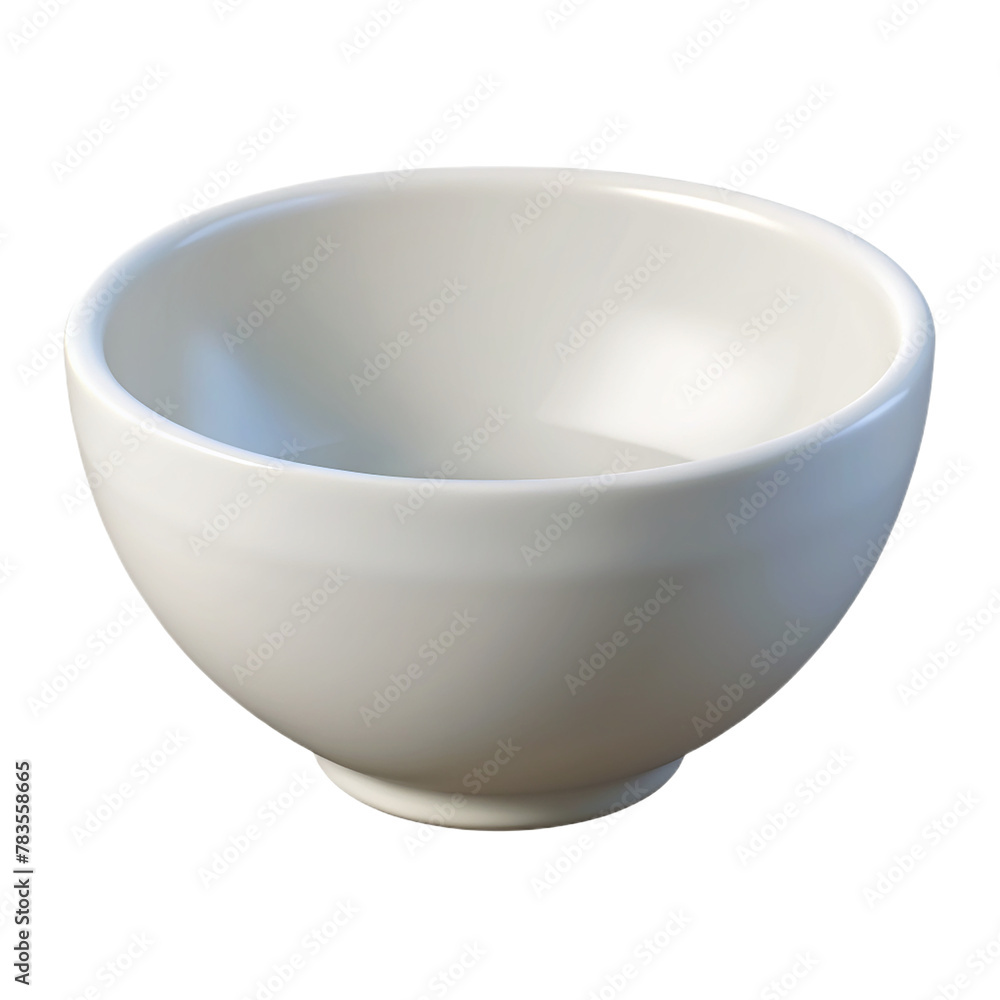 3d empty white bowl isolated on transparent background 3d empty white bowl isolated on transparent background
