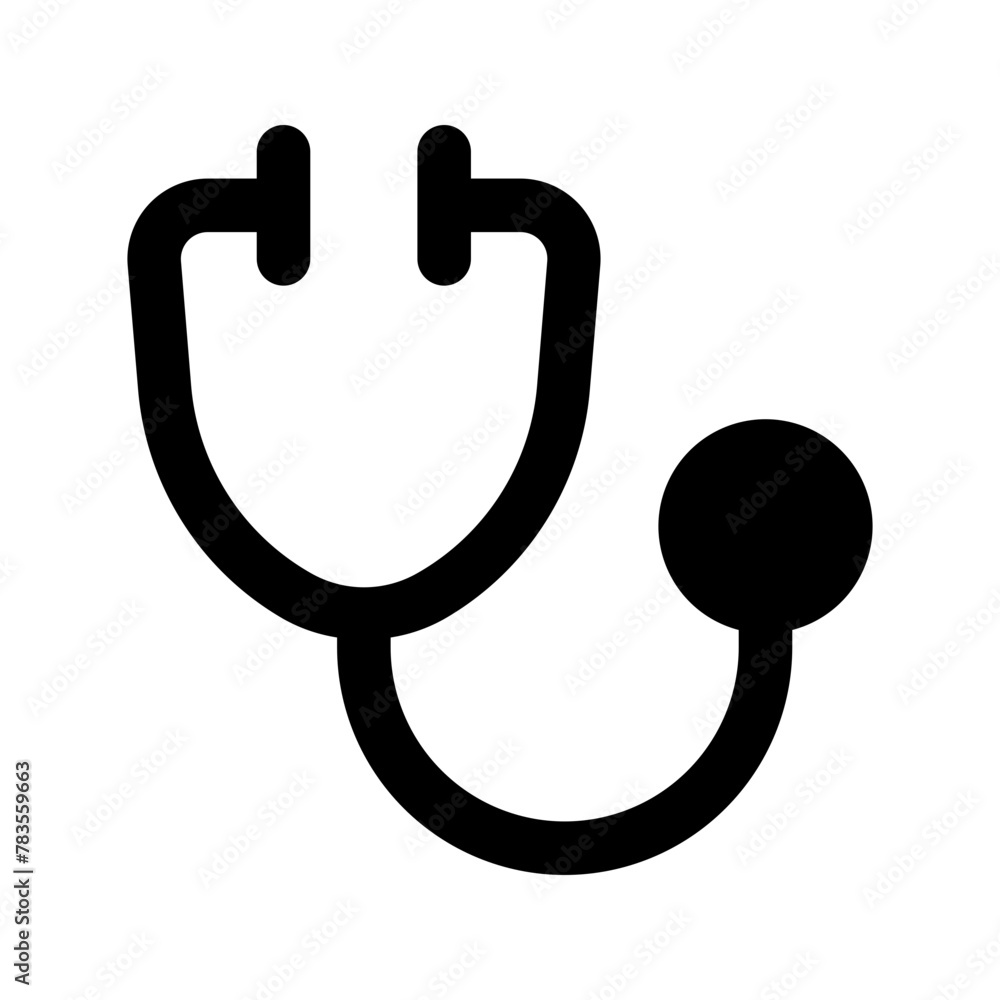 stethoscope glyph icon stethoscope glyph icon