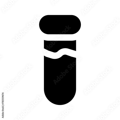 test tube glyph icon
