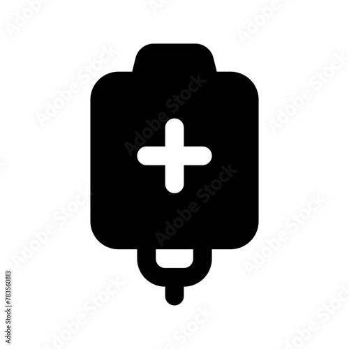 blood bag glyph icon