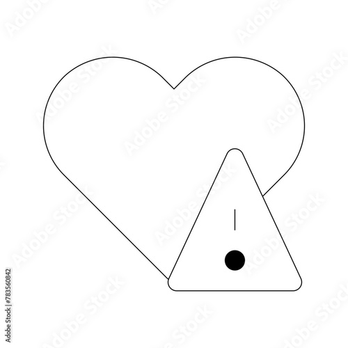 heart disease glyph icon