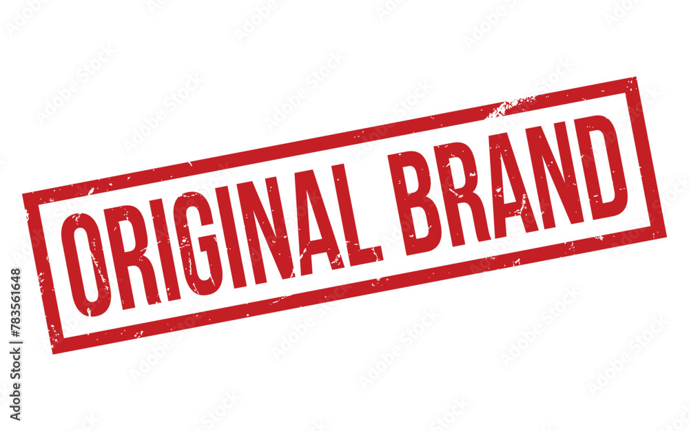 Red Original Brand Rubber Stamp Seal Vector