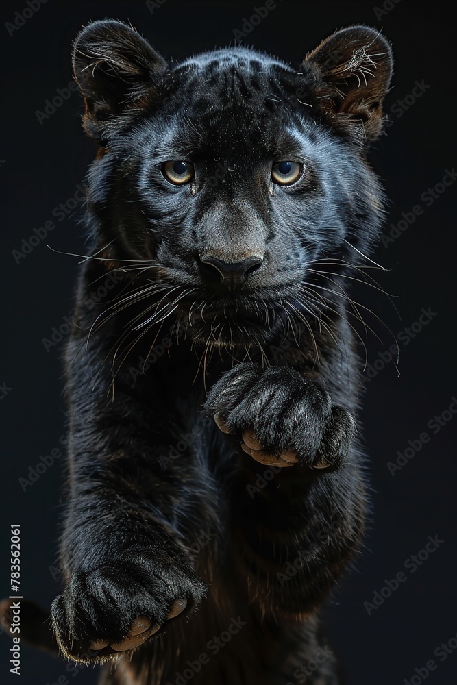 Majestic Gaze: Black Panther in Captivating Portrait