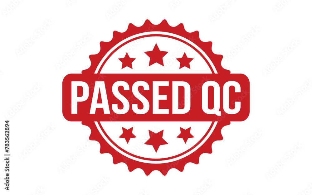 Passed QC rubber grunge stamp seal vector Passed QC rubber grunge stamp seal vector