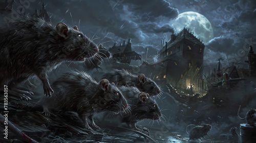Rats emerge from shadows in...