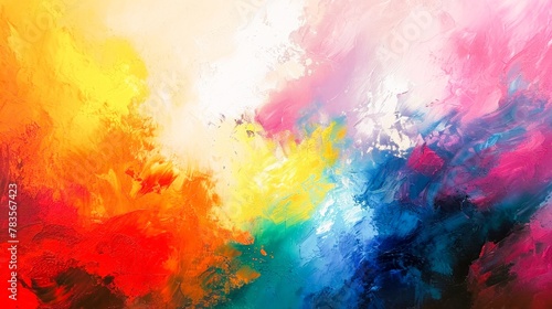 Colorful background with brush strokes