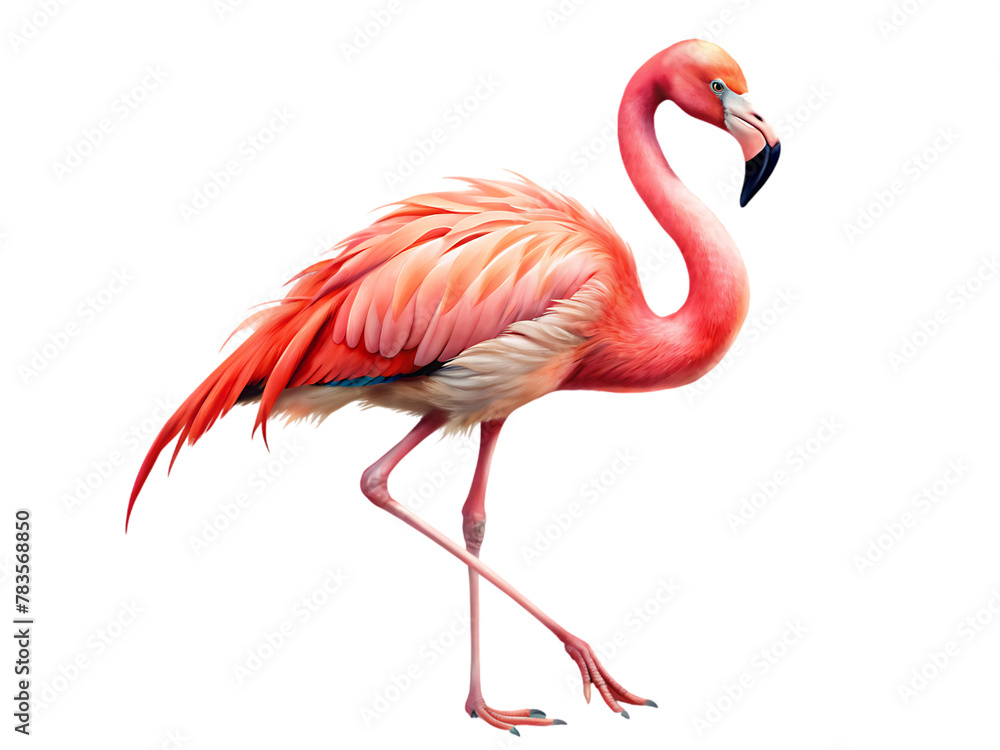 Obraz premium Standing flamingo