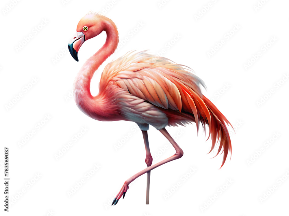 Obraz premium Standing flamingo