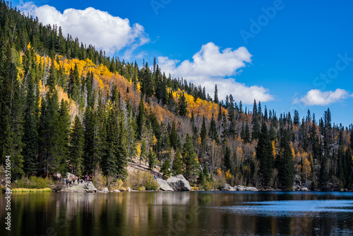Fototapeta Naklejka Na Ścianę i Meble -  Bear Lake Fall Color Rocky Mountain National Park