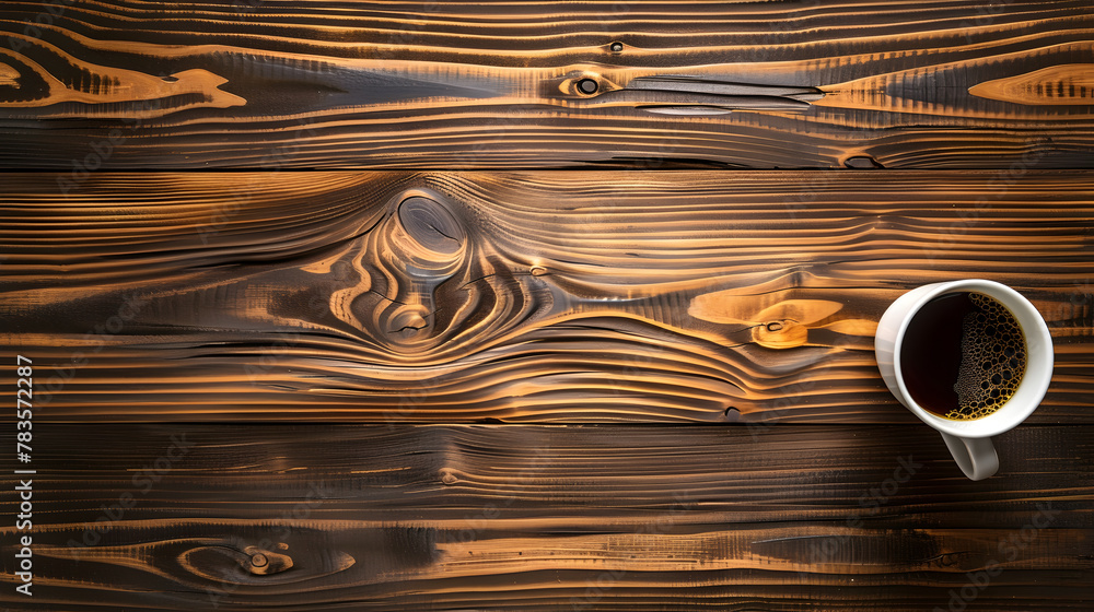 A recycled wood table top, overhead view. A recycled wood table top, overhead view.