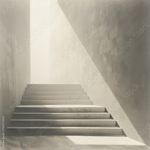 Staircase ascending into nothingness