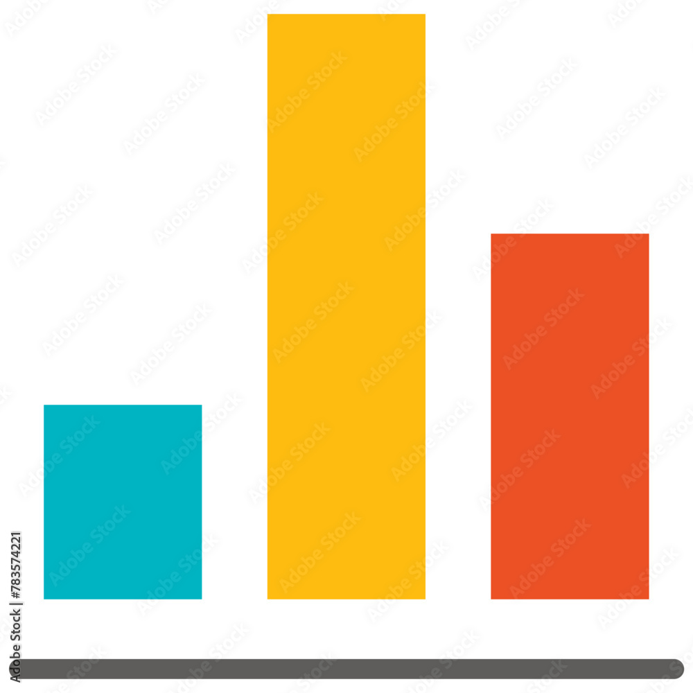 Single colourf arrow growing pointing up on chart graph bars line icon, success graph trend upwards flat design interface infographic element for app ui web button, vector isolated on white background Single colourf arrow growing pointing up on chart graph bars line icon, success graph trend upwards flat design interface infographic element for app ui web button, vector isolated on white background