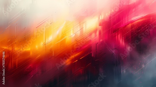 A dynamic abstract background with overlapping shapes and vibrant colors  exuding a sense of energy and innovation